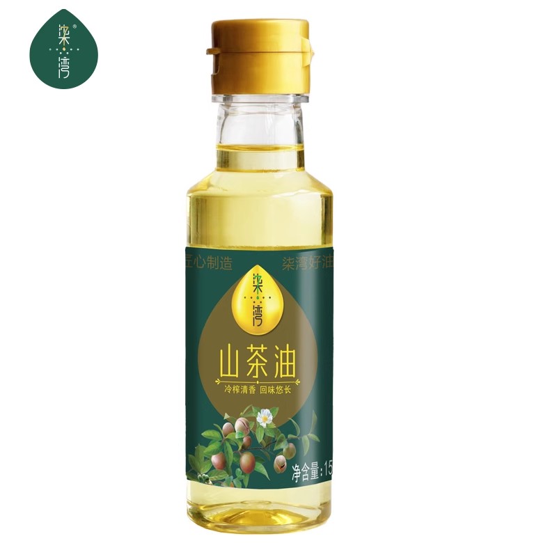 柒湾鲜果冷榨山茶油月子油辅食炒菜一级物理压榨纯茶油150ml鲜榨