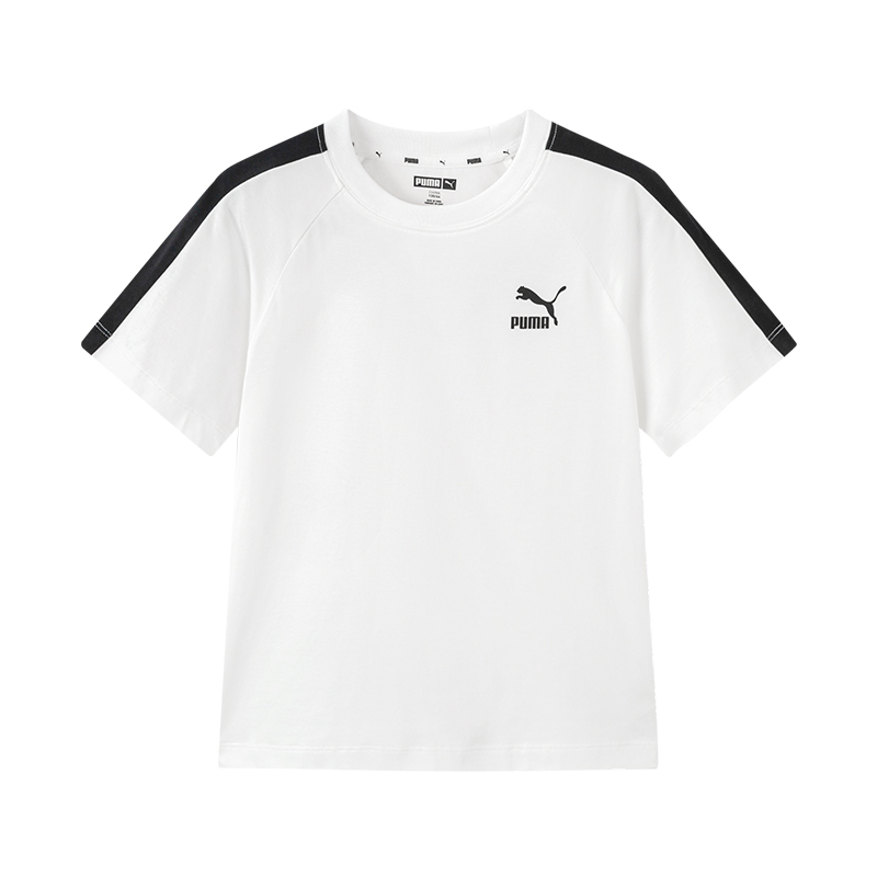 【儿童旗舰】彪马官方正品T7夏季短袖T恤撞色时尚353925117203