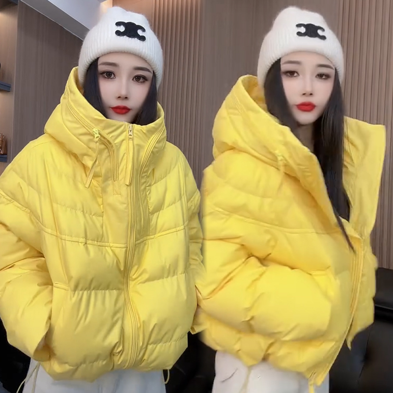 2025秋冬新款时尚显瘦气质网红高档洋气女高级百搭宽松大码棉服潮