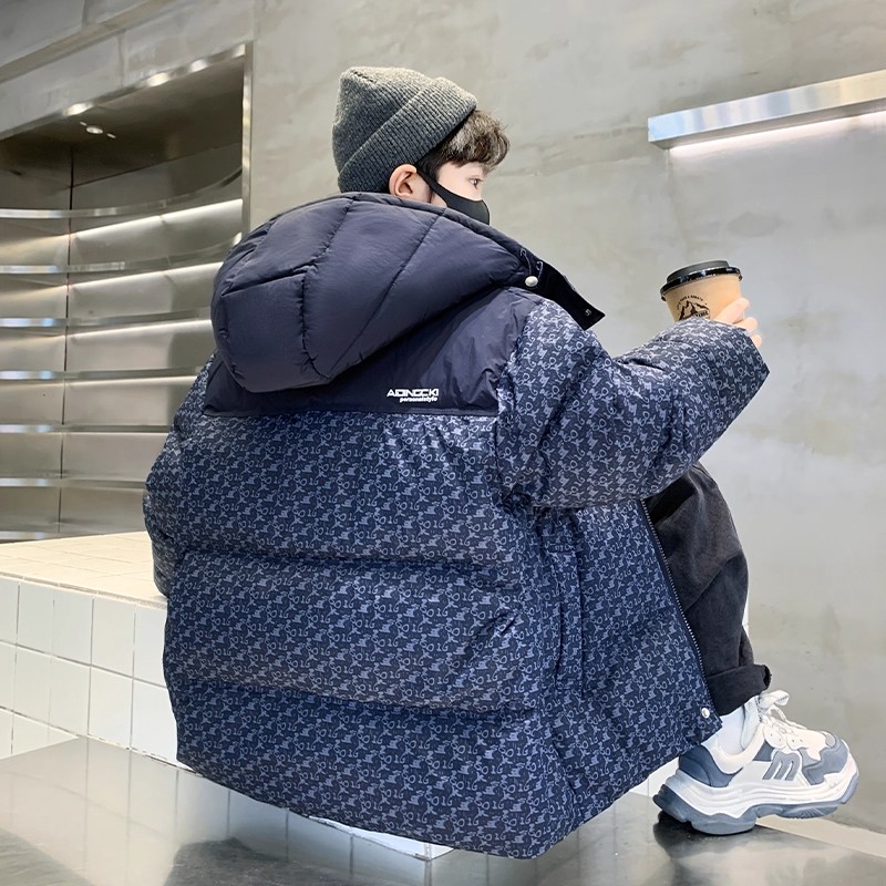 儿童装男童冬装加厚棉衣外套2025新款中大童棉袄冬季男孩夹棉棉服