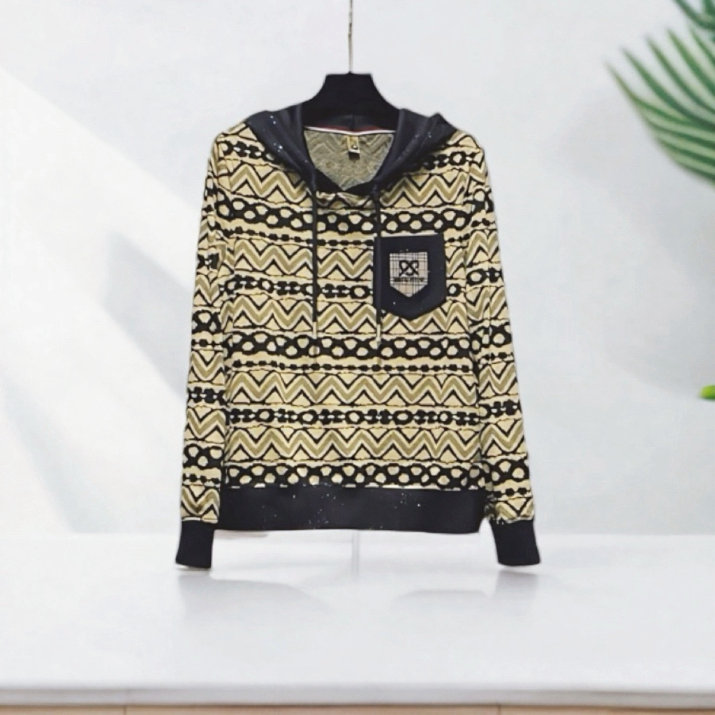 【黑金美加州海岸】欧韩时尚秋款连帽卫衣宽松长袖减龄遮肚子百搭