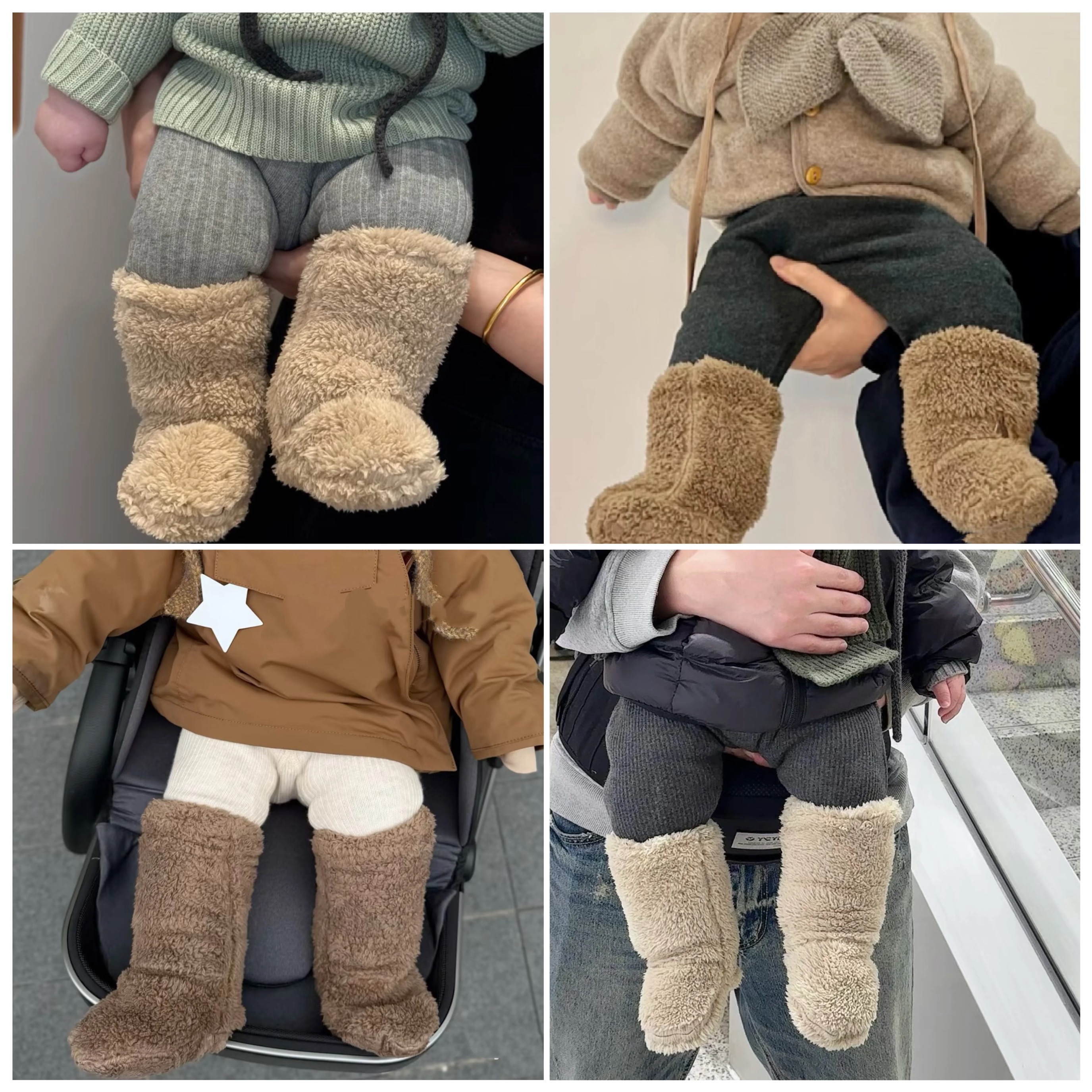 新款婴童外出保暖袜套