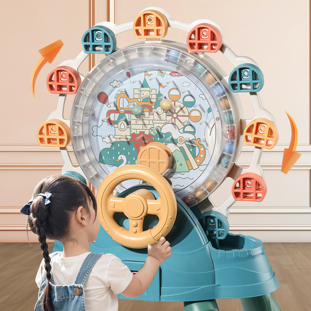 儿童接球机摩天轮电动接豆豆机3到6岁男孩女孩专注力训练益智玩具