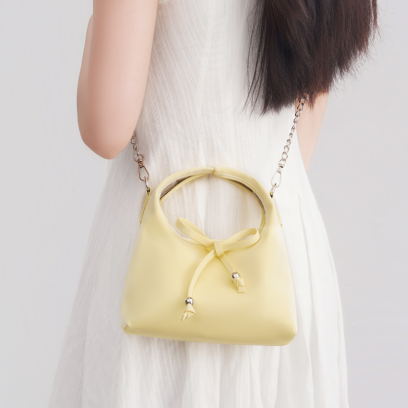 tonlion/唐狮手提包早秋简韩休闲柔软蝴蝶结hobo包女生斜挎托特包