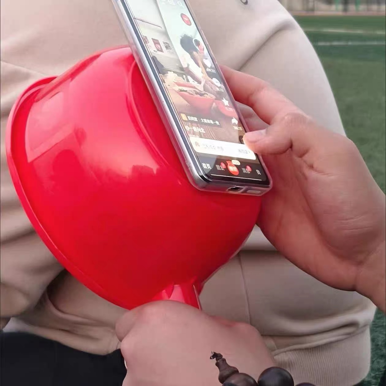 搞怪抽象红色水瓢适用苹果华为oppo小米vivo手机壳夸张奇葩炸裂丑