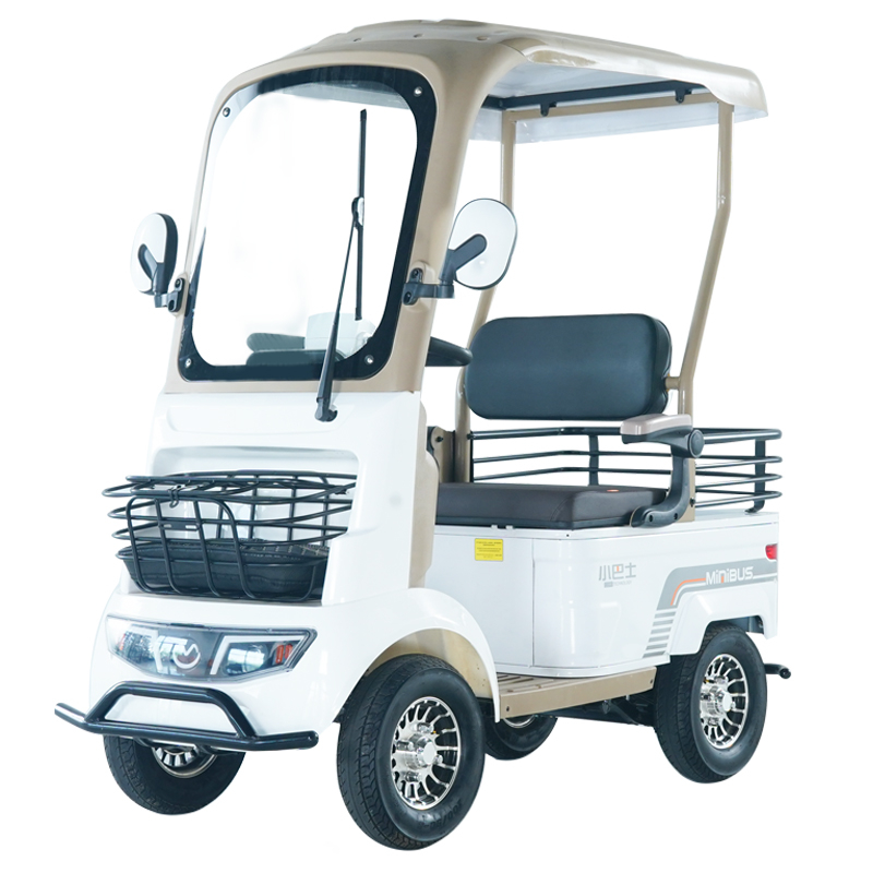 小巴士电动四轮车A2家用老年接送孩子拉货出行老人代步车钓鱼车
