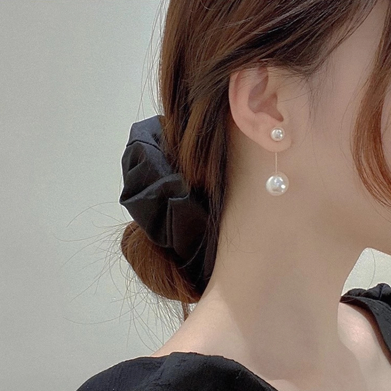 925银耳饰 耳钉多戴复古耳环法式耳坠2025年新款长款流苏轻奢高级