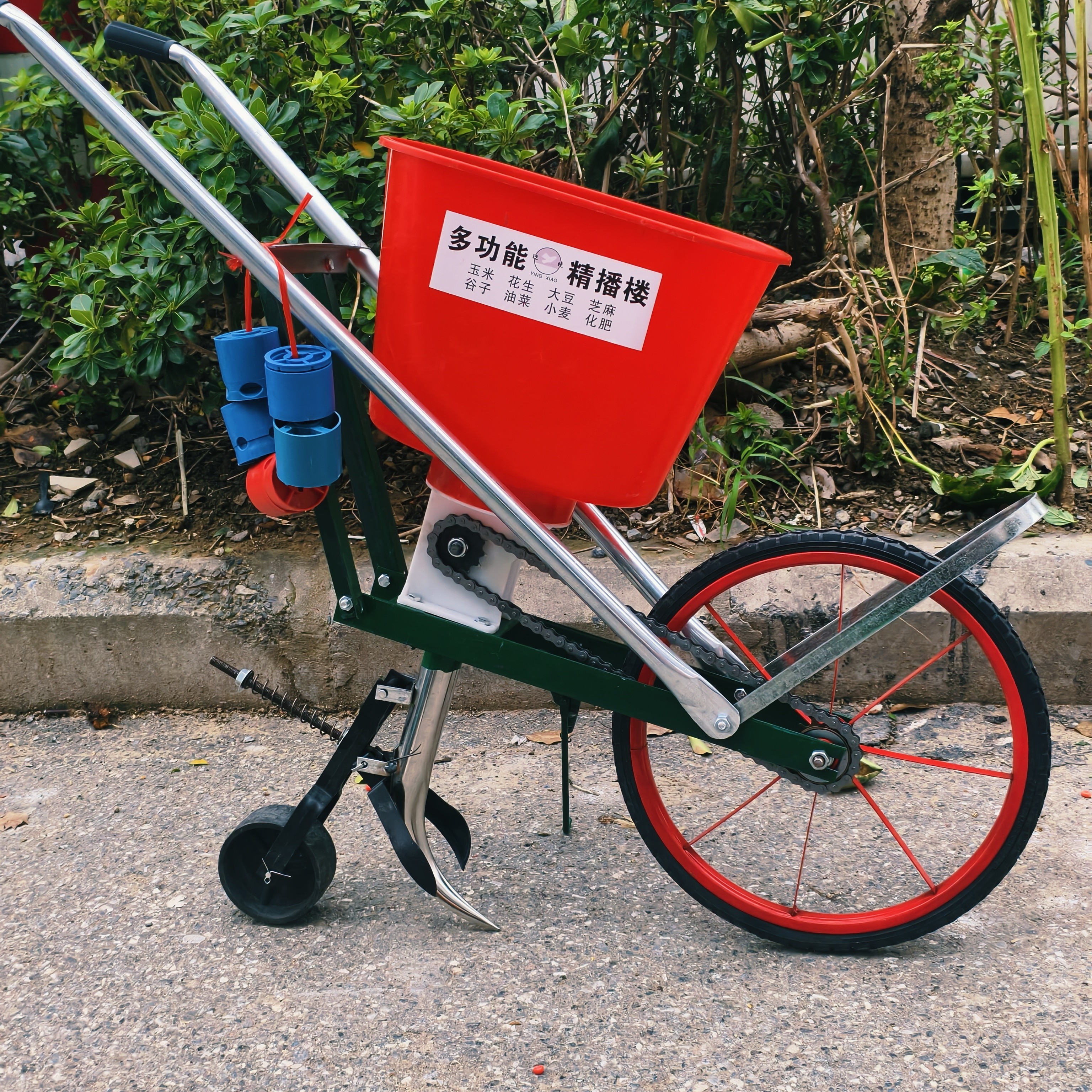 专款专用多功能升级加压土轮播种机播种追肥神器