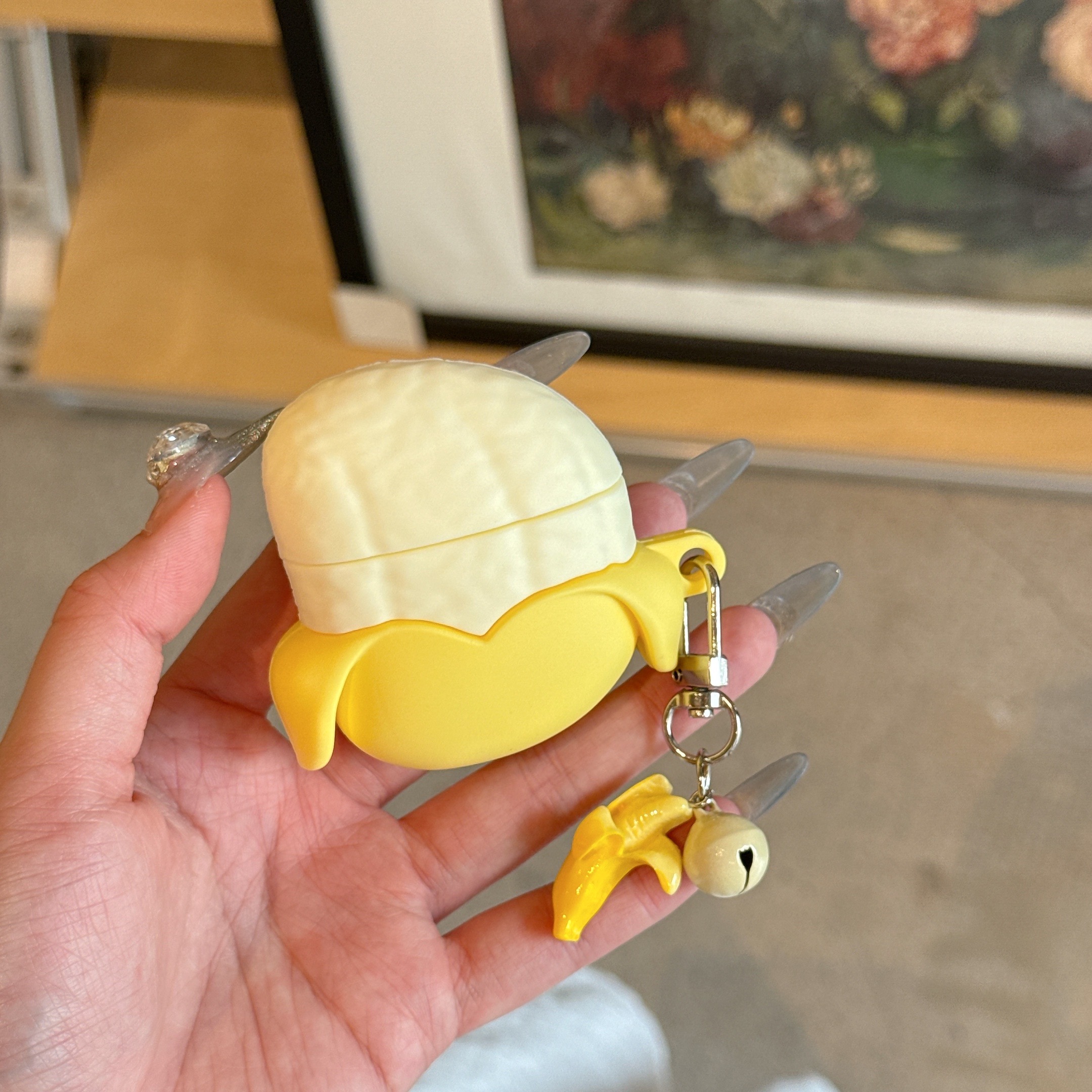 适用苹果AirPods无线蓝牙耳机保护套AirPods2硅胶香蕉蓝牙耳机套