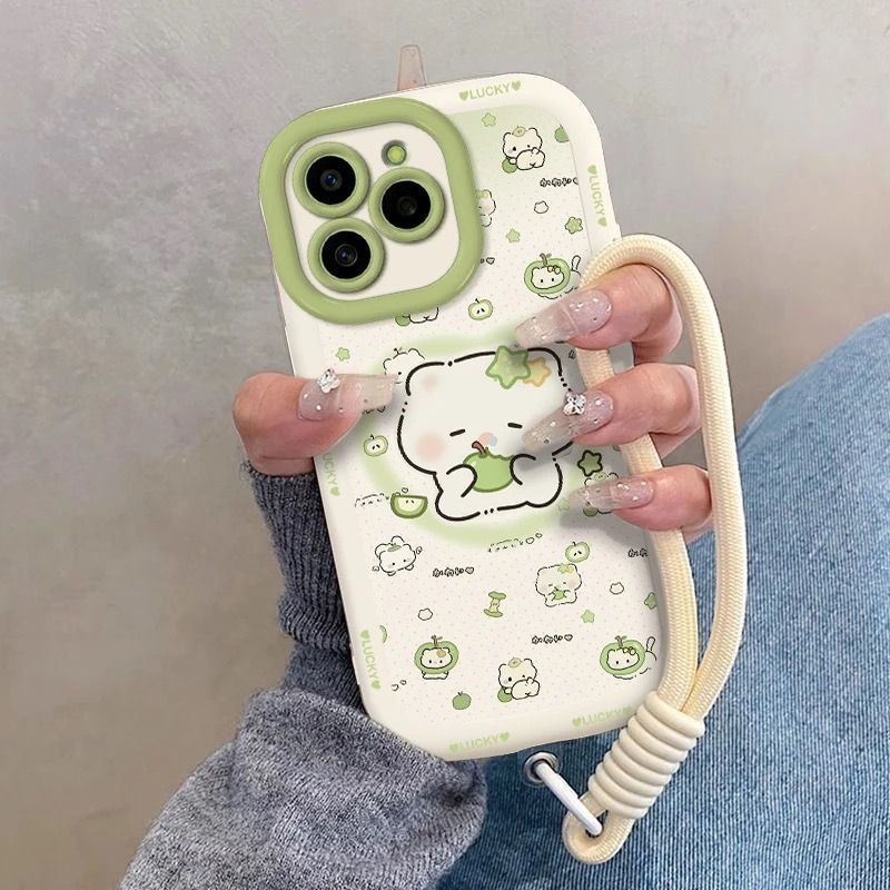 星星青苹果猫咪适用苹果16promax泡芙手机壳iPhone15可爱1413全包