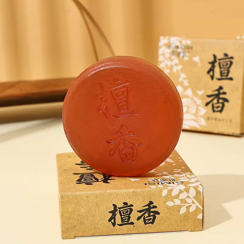 【主播推荐】檀香精油手工皂79.5g 留香清洁洗脸皂 沐浴洗澡香皂