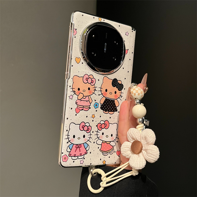 适用华为mateX6典藏版手机壳卡通可爱星星KT猫mateX5磁吸中轴X3女