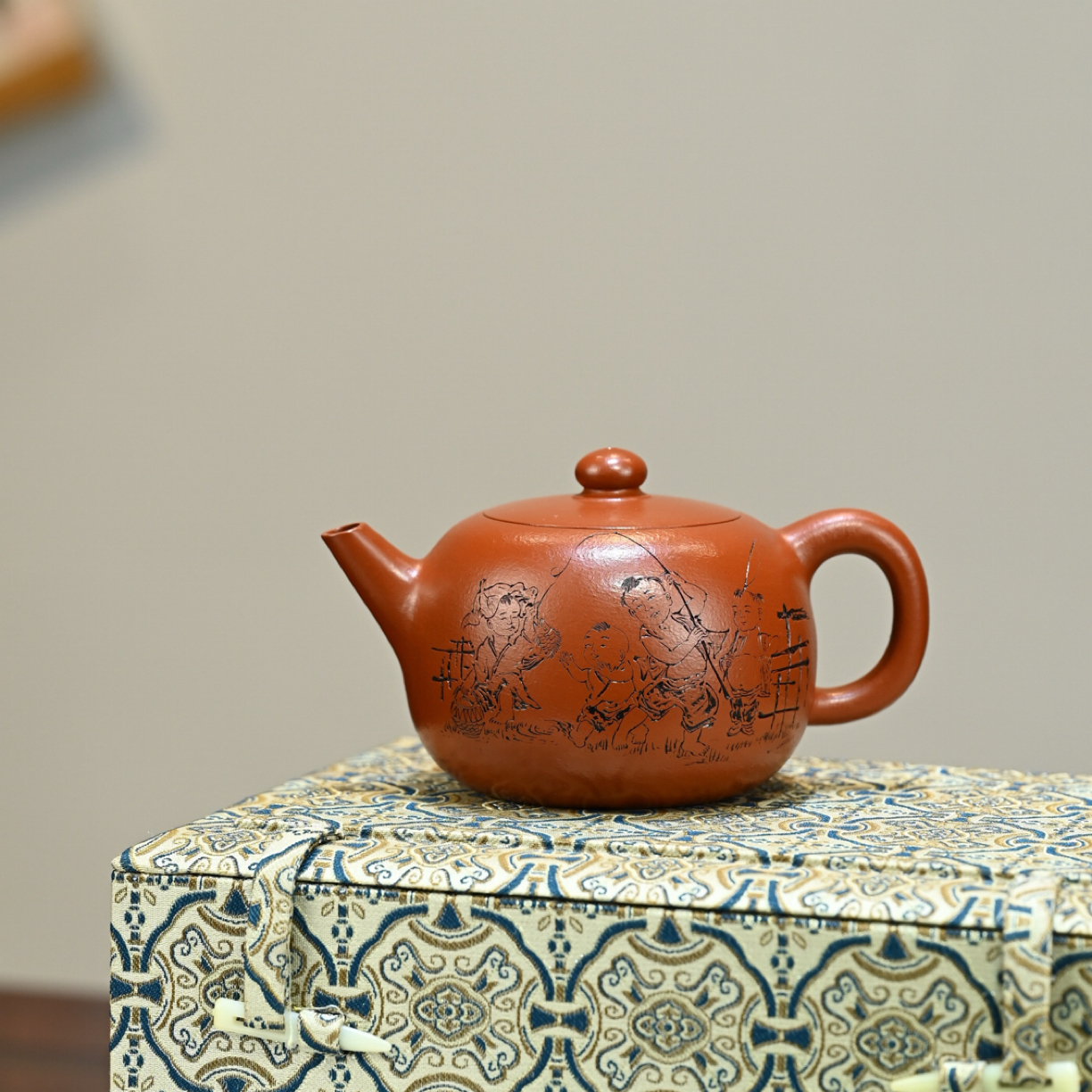 天珠·全手工紫砂壶紫砂十二精英之首，省大师桑黎兵儿子桑崧杰