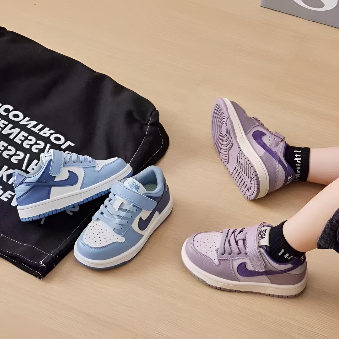 儿童板鞋2025秋季新款aj男童运动鞋春秋款滑板鞋女童休闲鞋大童鞋