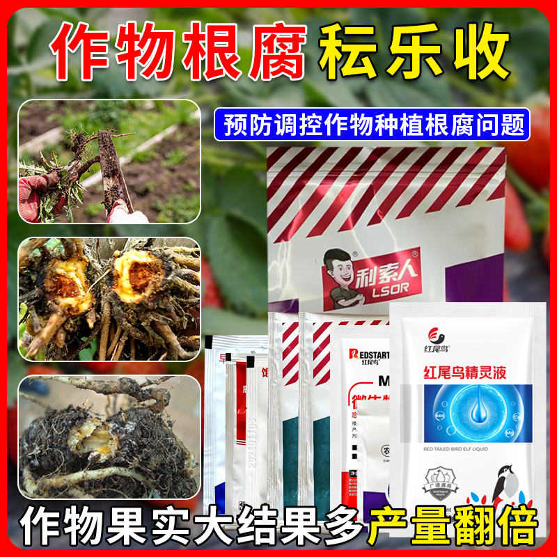 红尾鸟灌根浇根蘸根组合黑根烂根防根腐组合促生长