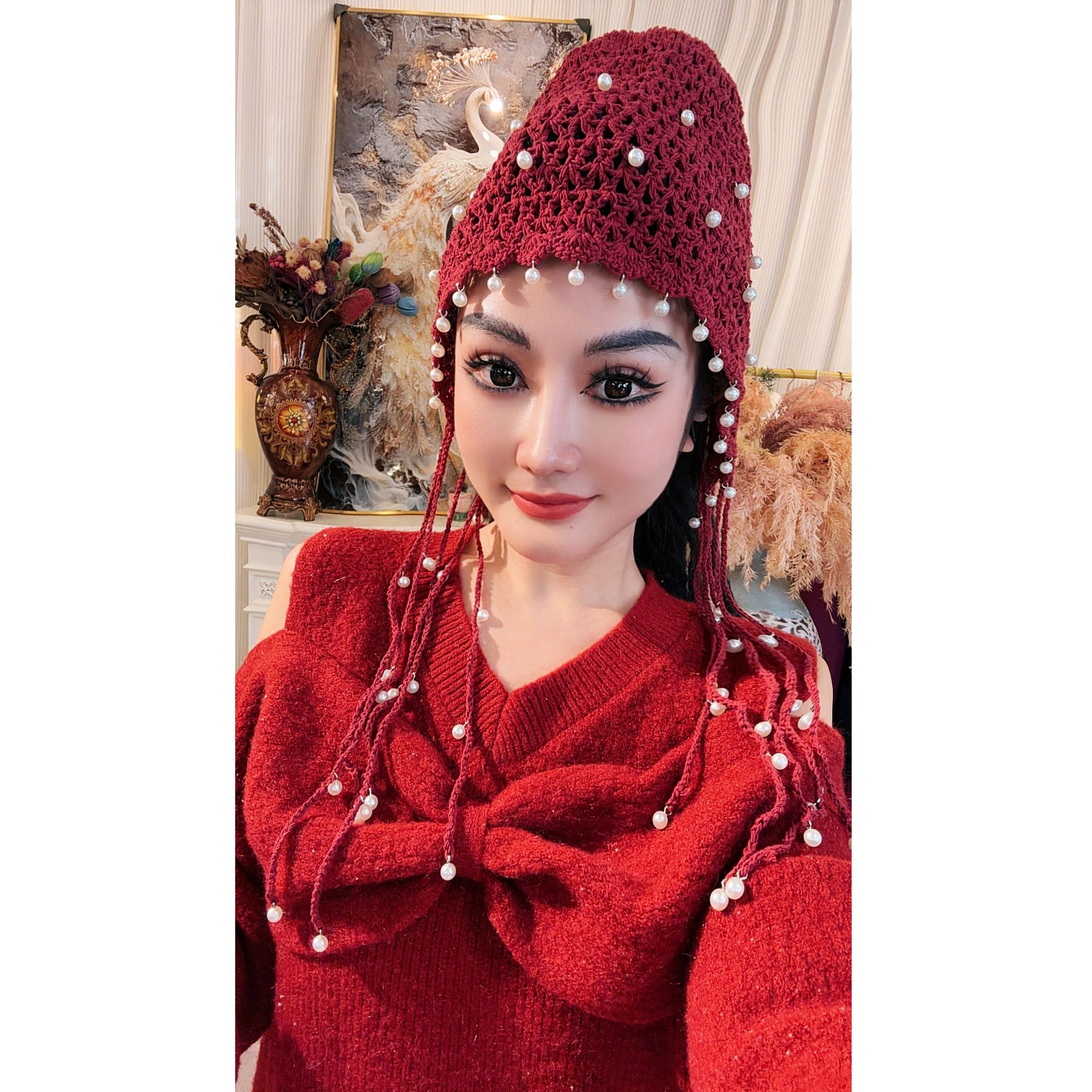 【星姐推荐】星原创高级定制【圣诞】设计师秋季小众轻奢名媛连衣裙