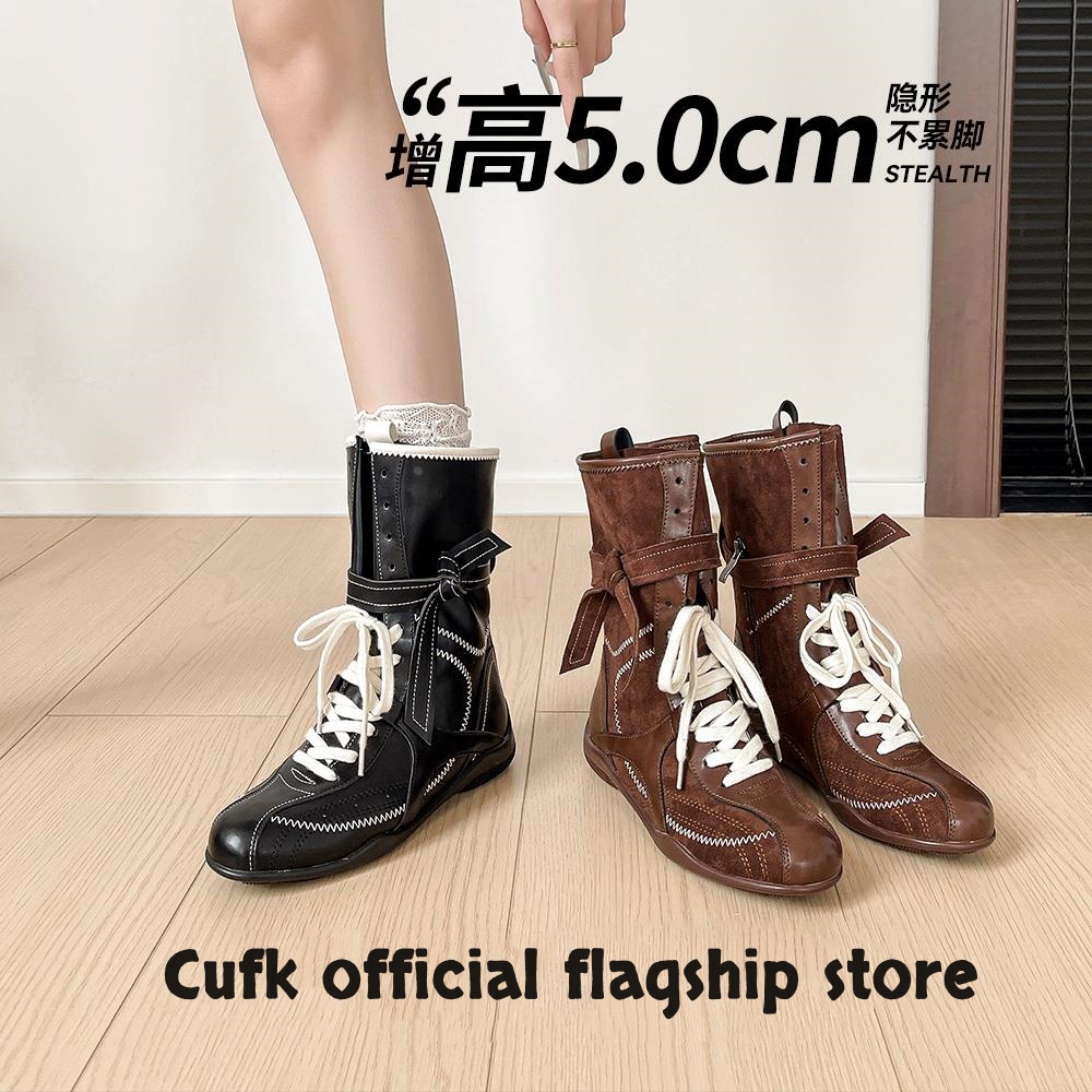 爆款英伦风马丁靴女2025新款短靴旅游美拉德废土风复古西部牛仔靴