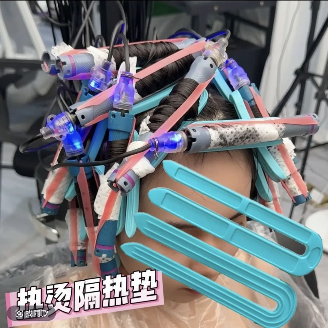 U型烫发隔热夹子耐高温防烫工具发廊理发店美发工具简单便携操作