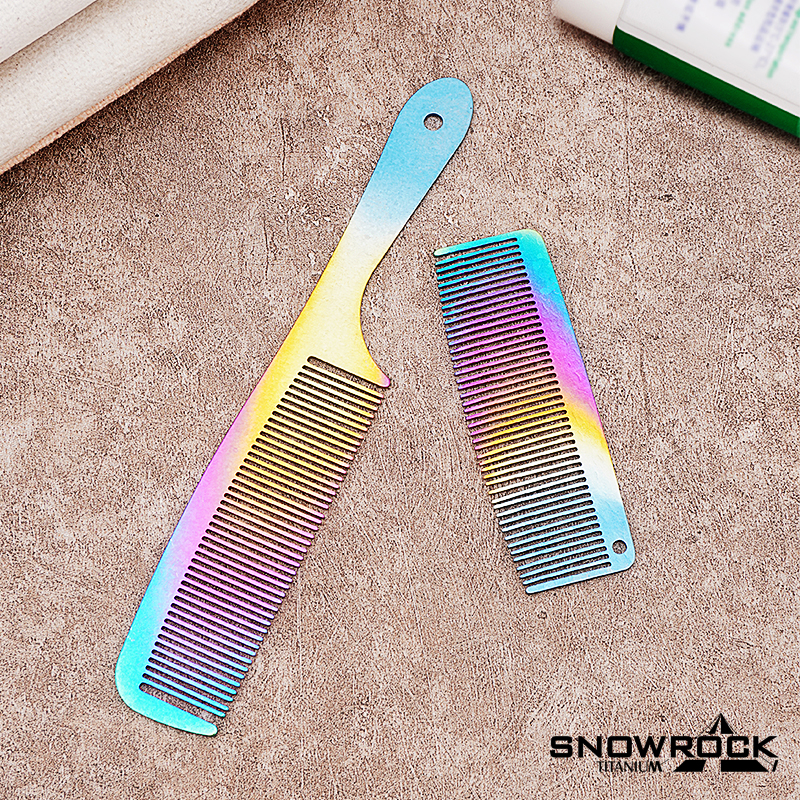 【视频同款】纯钛冰花炫彩钛合金梳子