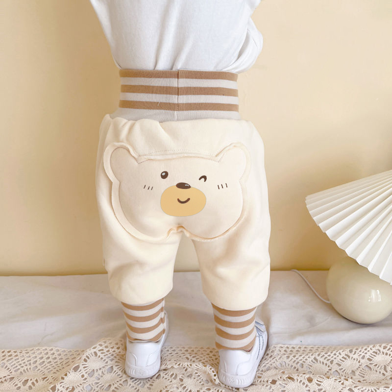 宝宝裤子加绒双层秋冬外穿一岁婴儿大pp裤冬季加厚高腰屁屁裤冬装