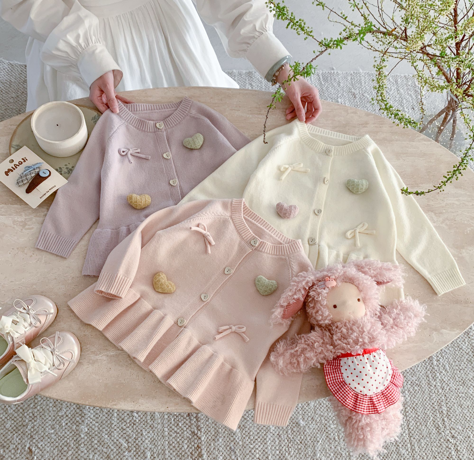 2025新款儿童针织开衫上衣童装毛衣女童宝宝中小童春款品牌毛衣