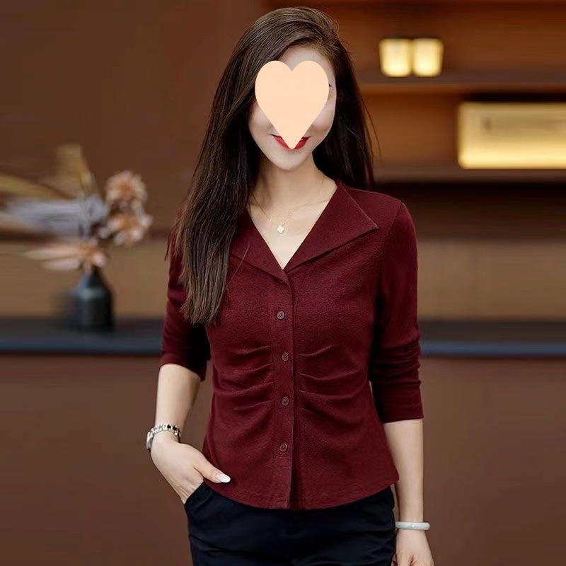 长袖恤女洋气外穿秋衣2025年早秋新品时尚显瘦设计感打底衫上衣