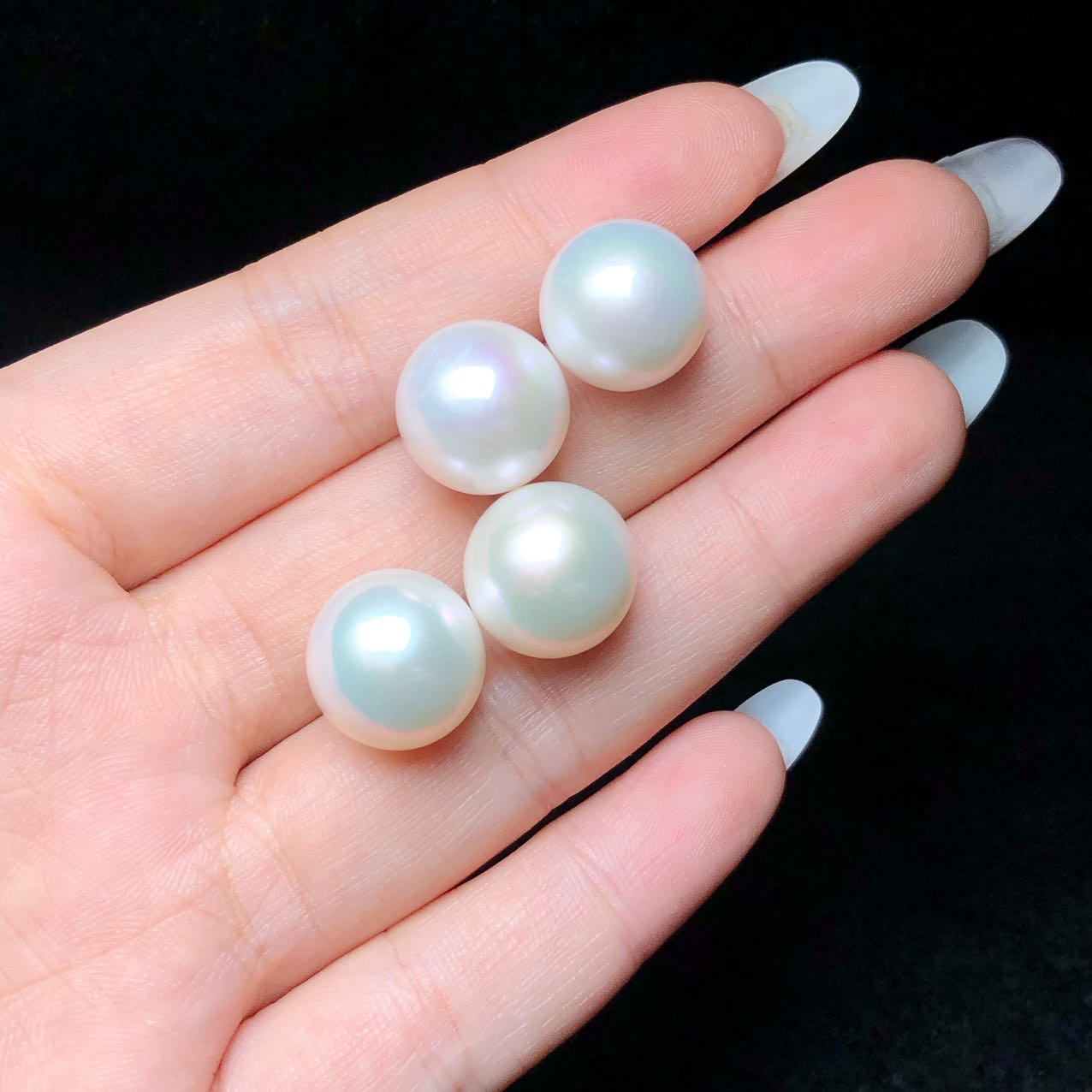 【云上叙】S925银淡水珍珠耳钉-多样性发一件-13mm-V71407-P（商城）