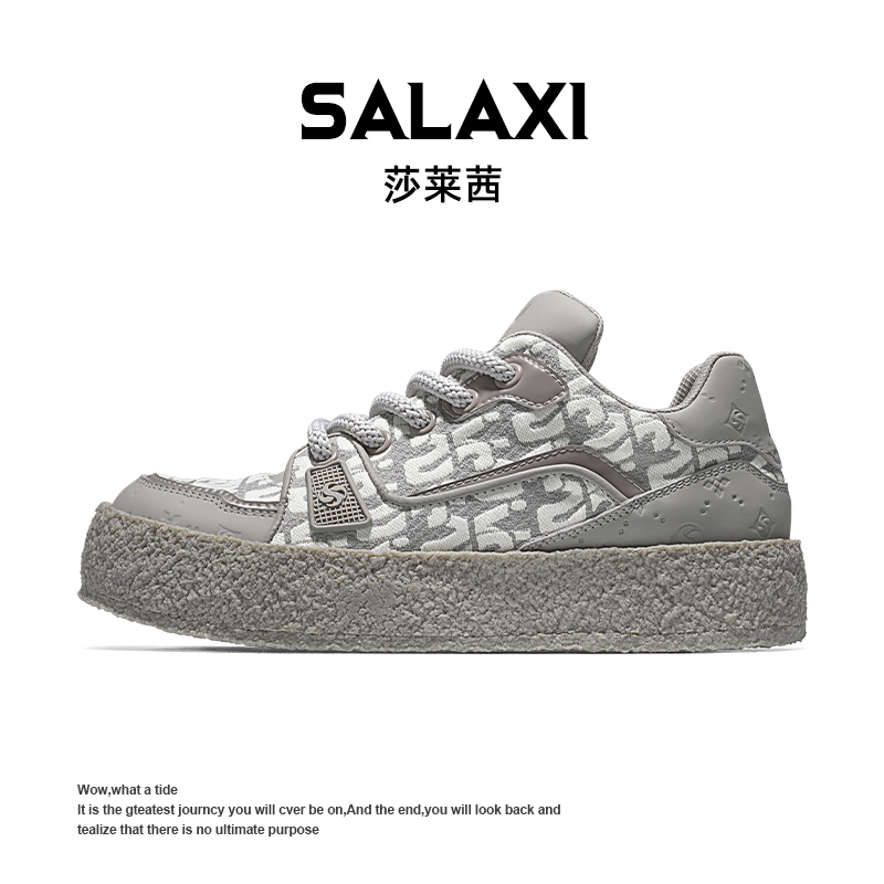 SALAXI/莎莱茜 2025冬季新品ins新款小众设计感板鞋运动鞋情侣鞋