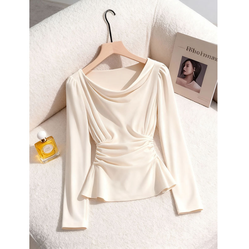 法式轻奢时尚百搭长袖衬衫女秋季新款洋气减龄上衣轻熟风别致小衫