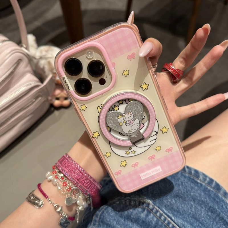 创意卡通大白鹅猫咪磁吸适用苹果16promax手机壳15pro保护套1413