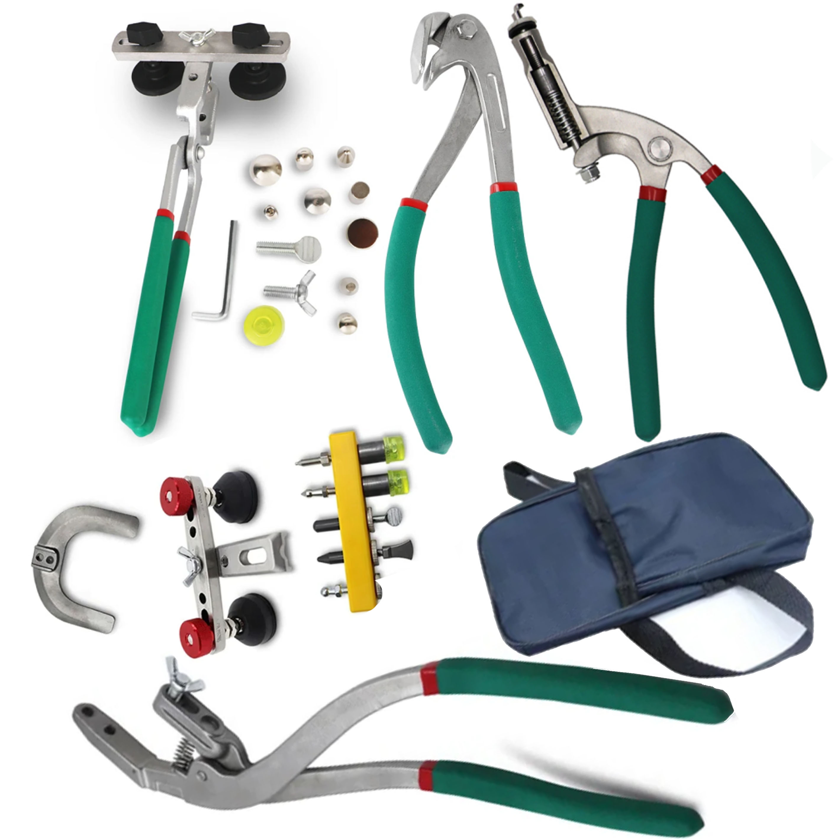 汽车凹陷修复工具牛角钳子夹边钳平孔器修压合边鹰嘴钳平孔钳