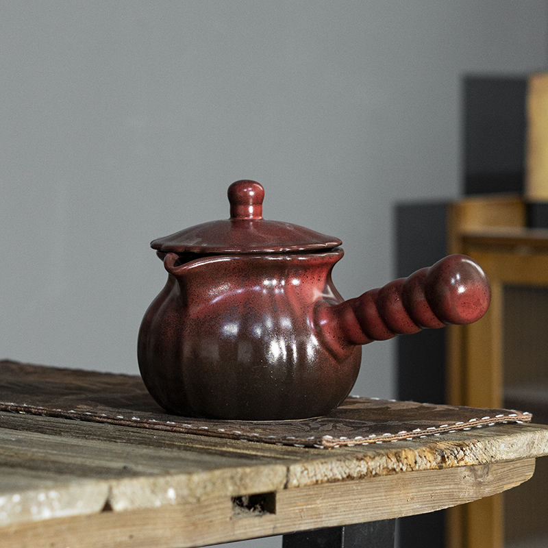 可明火干烧罐罐煮茶壶器烤煮奶茶热奶炖梨隔水炖粗陶罐围炉煮茶壶