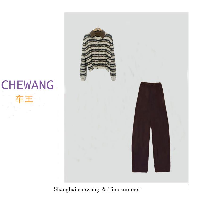 【套装】秋冬季高档新款两件套设计感时装女装服装4876[BN]