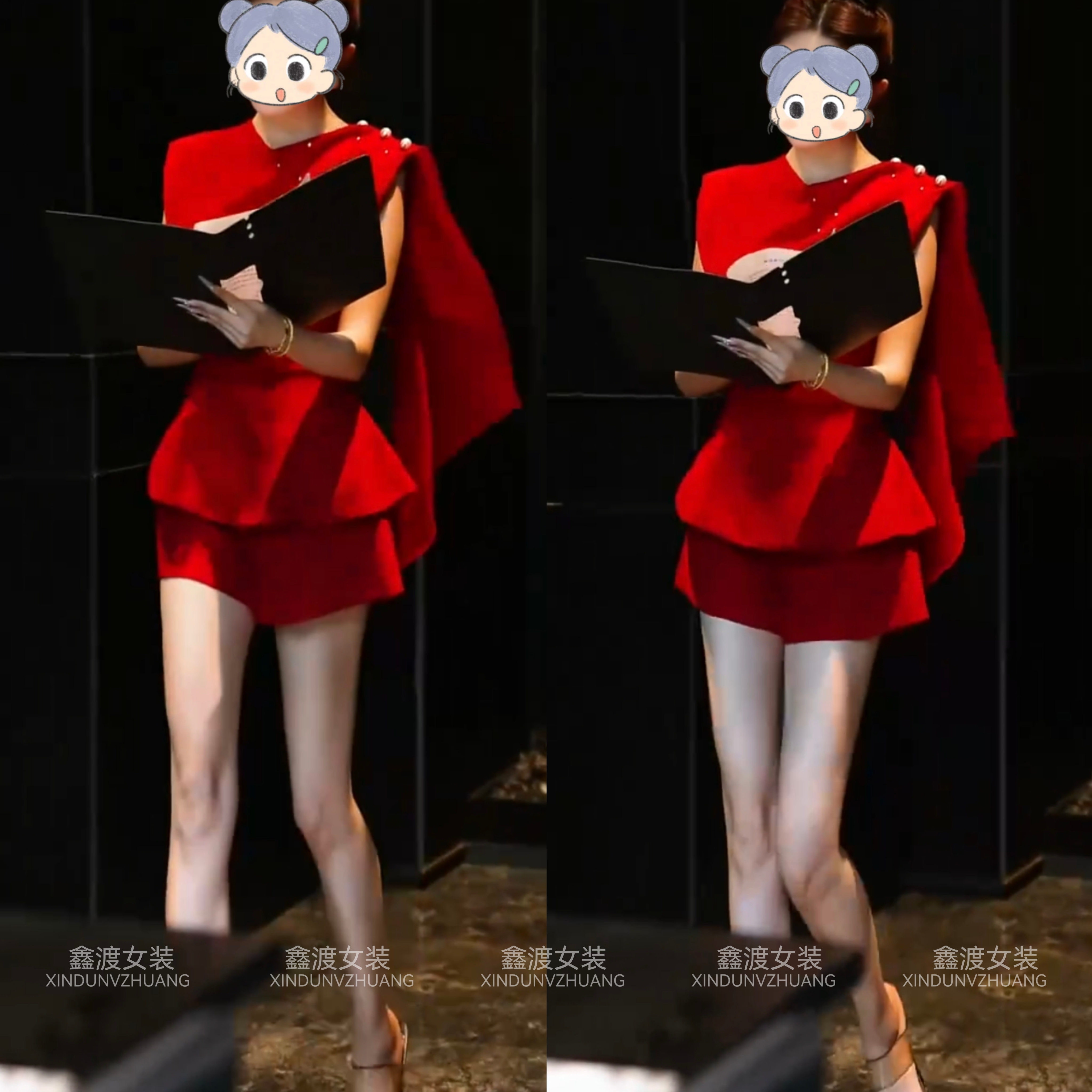 2025夏季新款时尚显瘦气质女士网红洋气两件套百搭款D21576