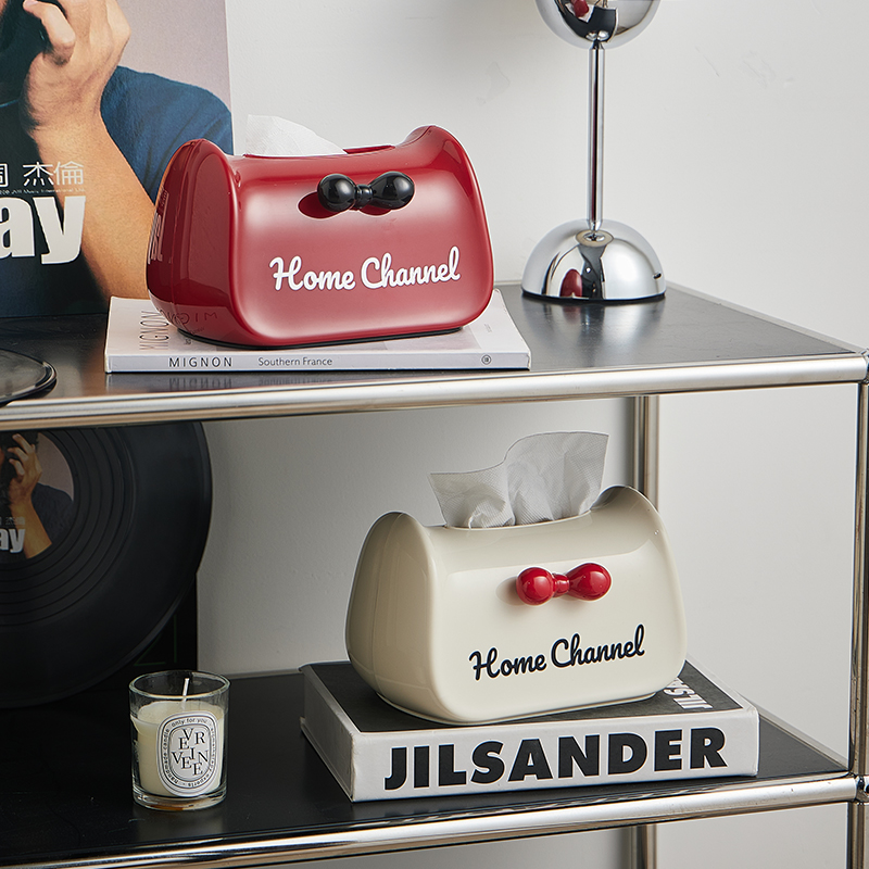 BSD多巴胺纸巾盒客厅轻奢抽纸盒高级感创意家用摆件收纳盒