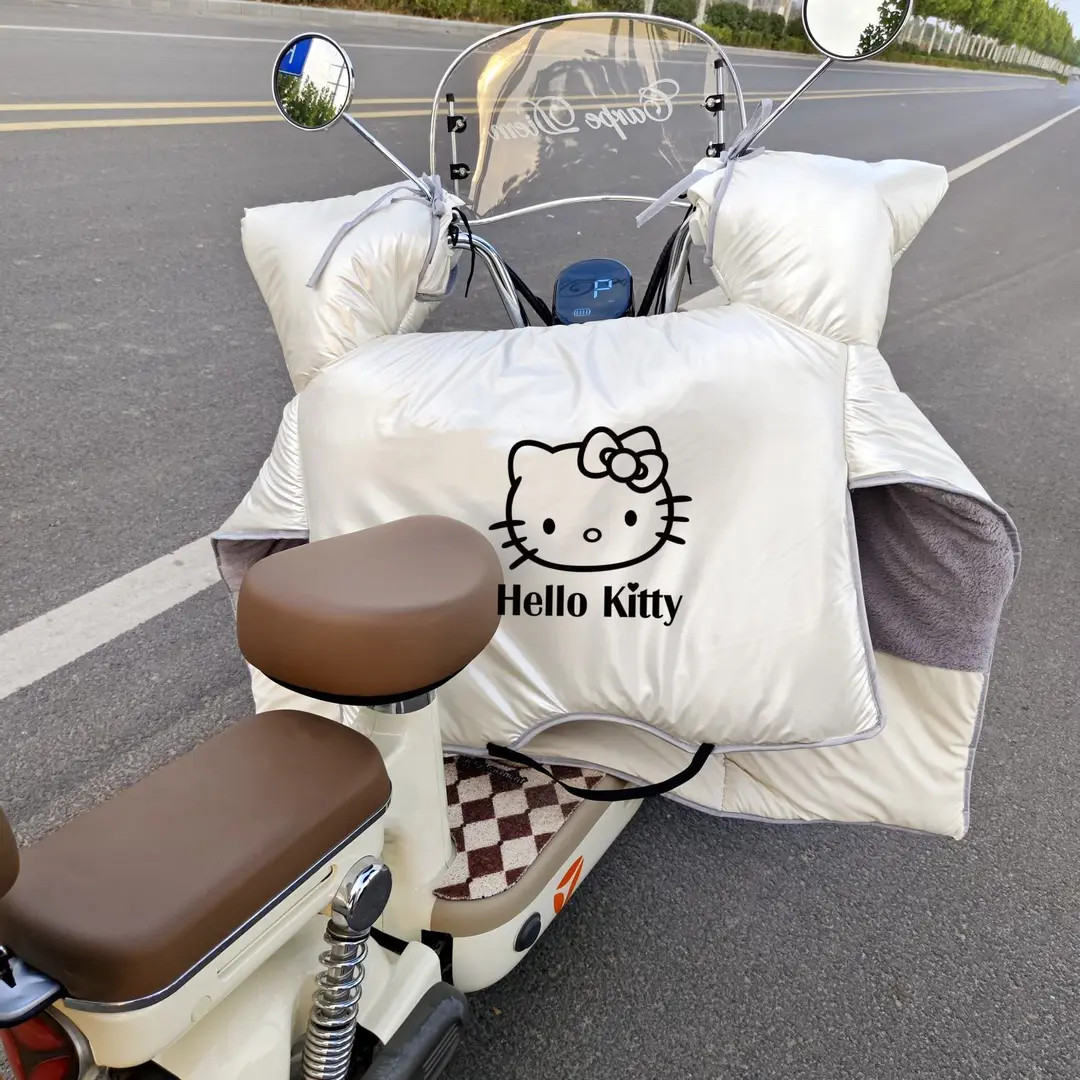 2025新款防水加绒加厚高颜值电动车挡风被冬季电车防寒挡风被加厚