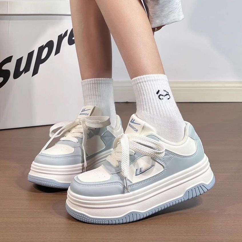 回力爆款厚底增高板鞋女2025秋季新款女鞋韩版百搭学生休闲小白鞋