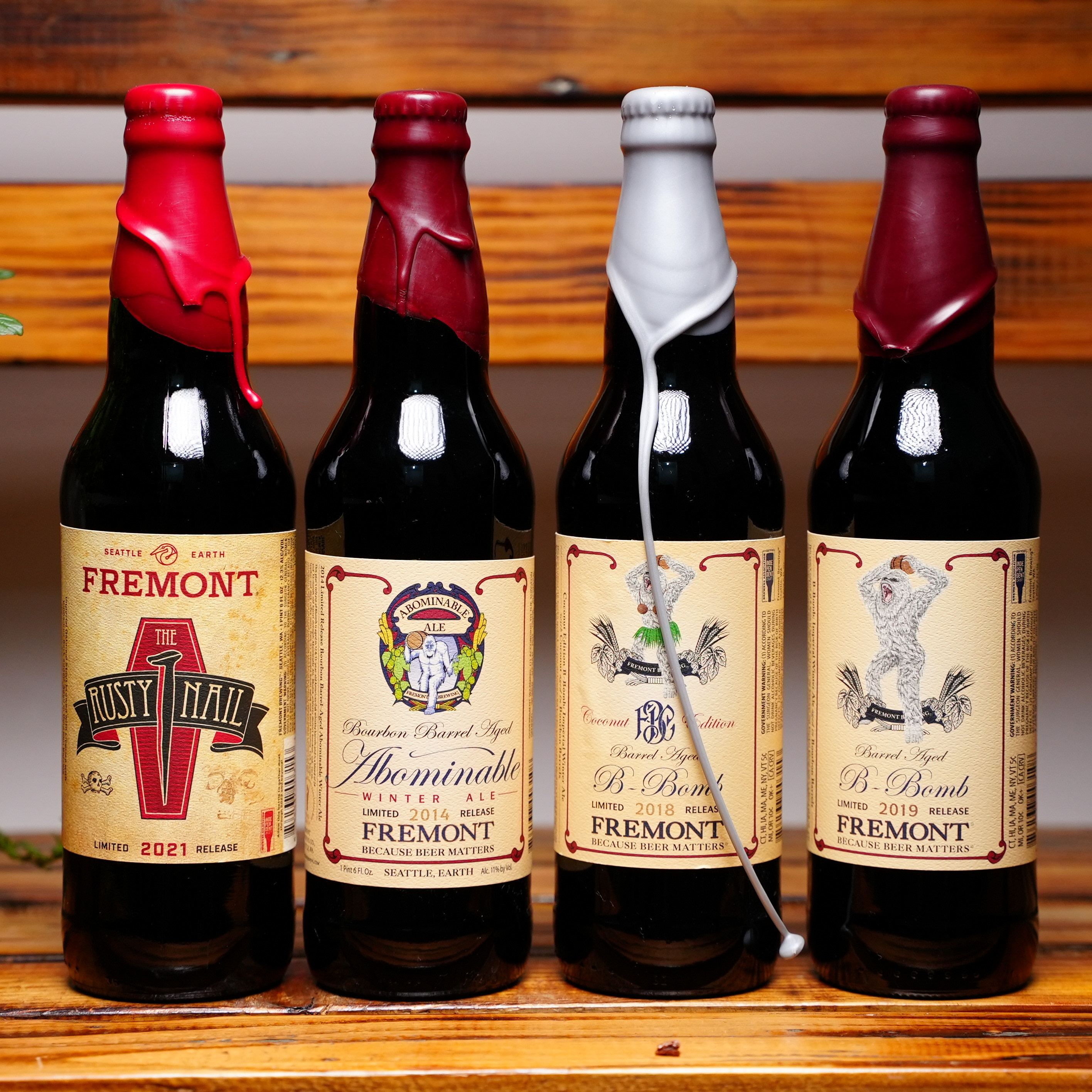 美国进口(佛里蒙)年份蜡封高分世涛系列啤酒