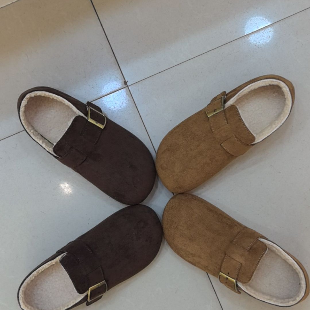 爆款加棉博肯鞋软底棕色系咖啡色驼色