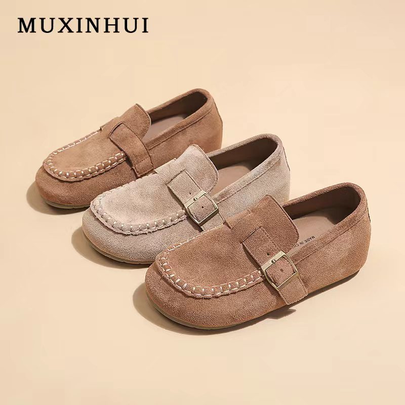 【品牌】5cm厚底内增高2025秋新款勃肯休闲鞋一脚蹬复古软底轻便C16