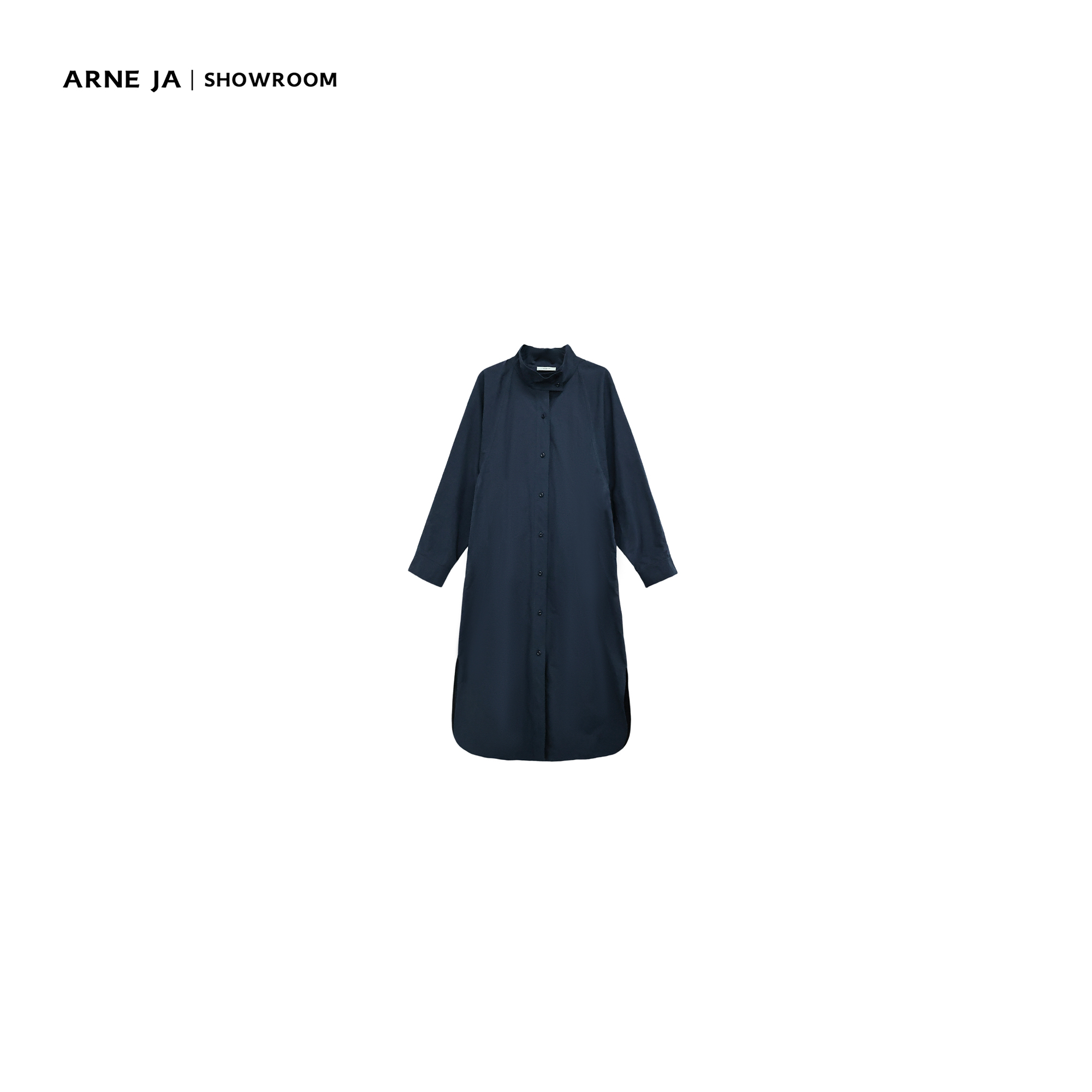 ARNE JA｜“反常规主义”高支定织棉筋骨感收腰风衣裙D3S3001W