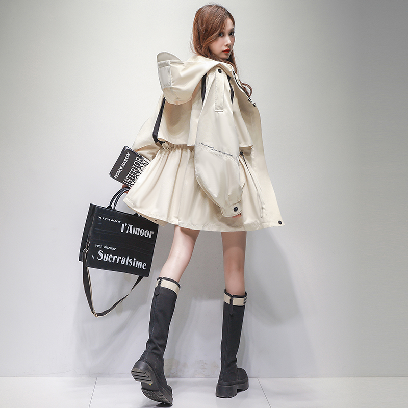 工装风衣外套女外套2025年新款时尚洋气休闲春秋气质显瘦冲锋衣中