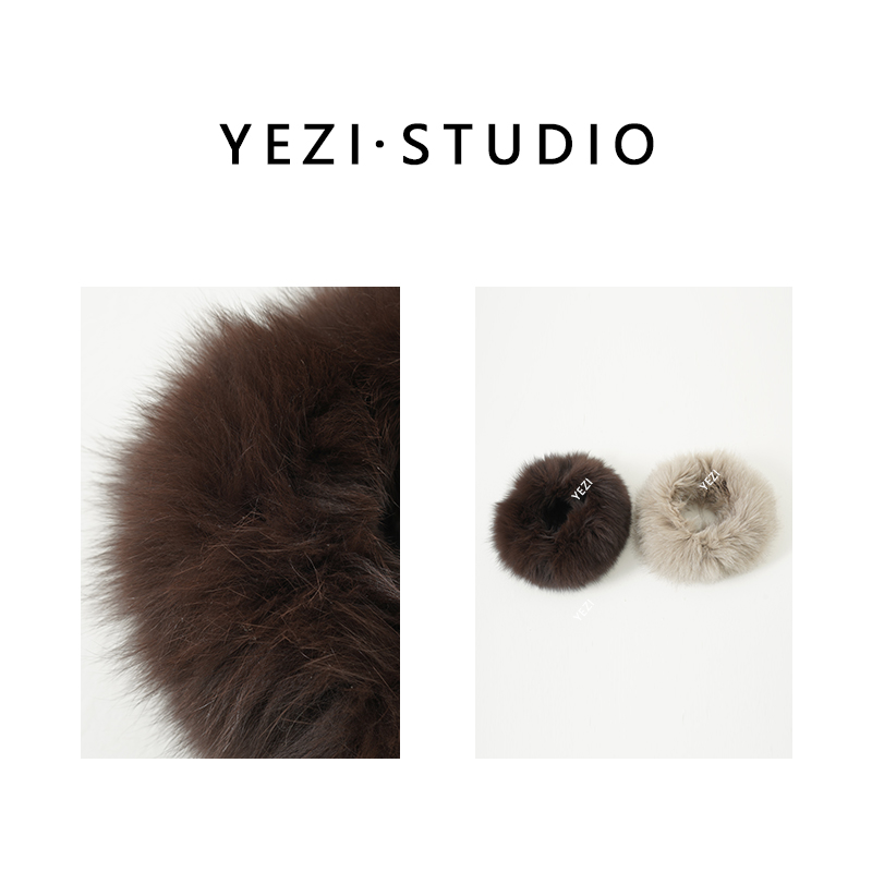 【冬日暖阳 】轻暖御寒蓬松芬兰蓝狐毛舒弹编织皮草围脖25442016