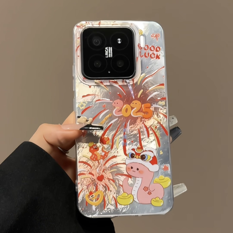 适用苹果16手机壳漩涡IMD华为p烟花2025小蛇mate70小众小米15新款