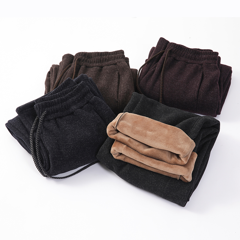 【加绒加厚】设计感慵懒风弯刀裤秋冬垂感高腰显瘦钛金绒休闲裤3206