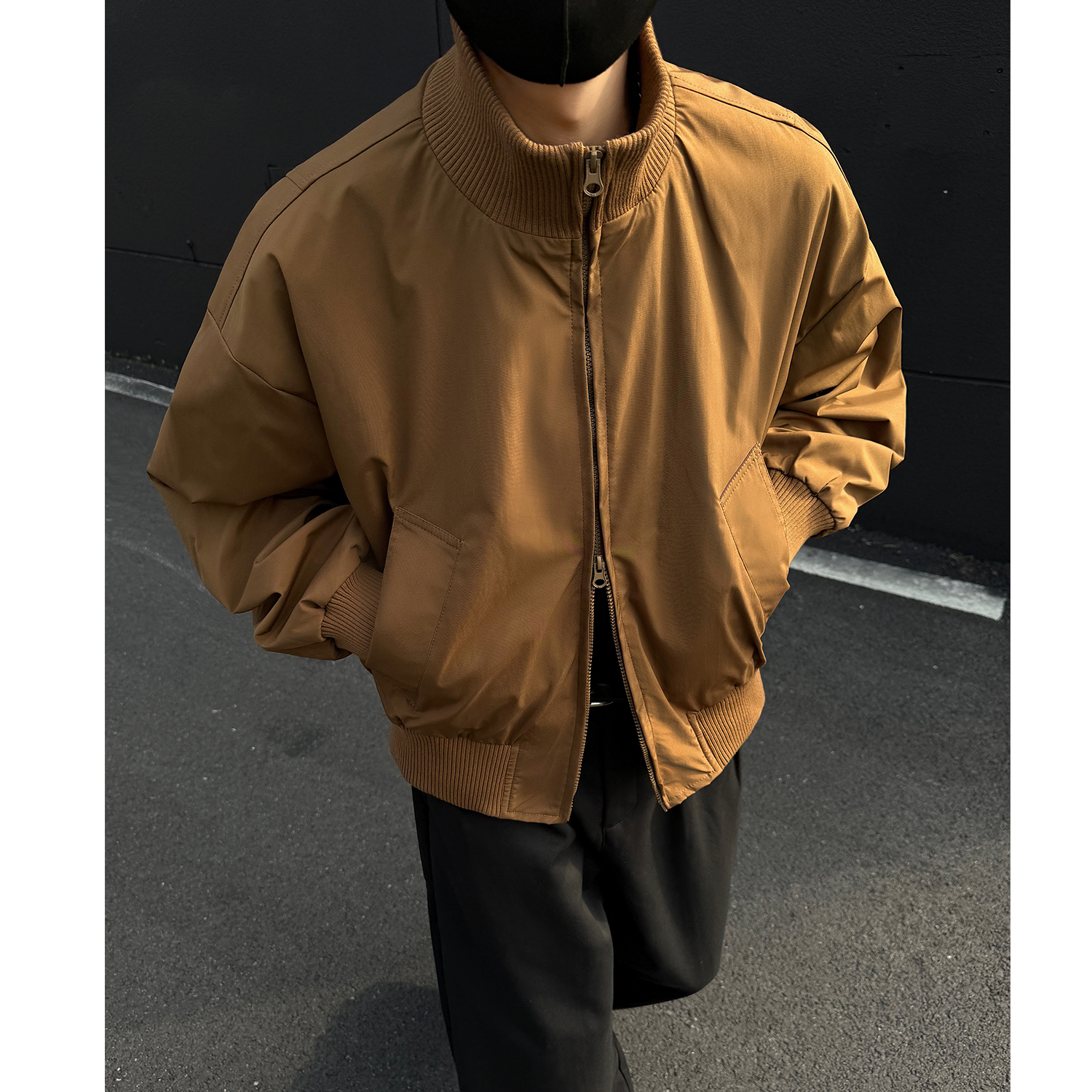 bomber飞行夹克外套男款秋季潮牌cleanfit廓形短款高街棒球服夏季