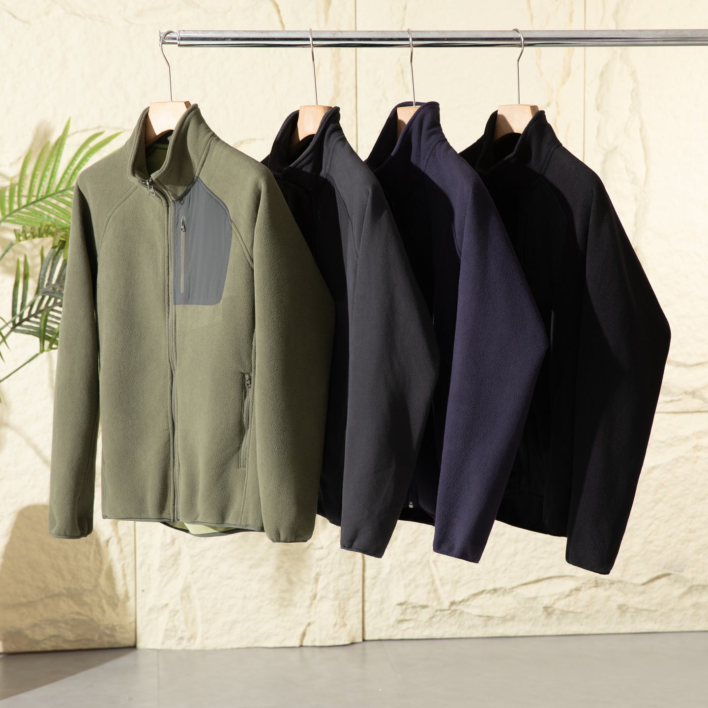 福利 茑同款男士秋冬户外机能摇粒绒立领保暖舒适外套夹克23087b