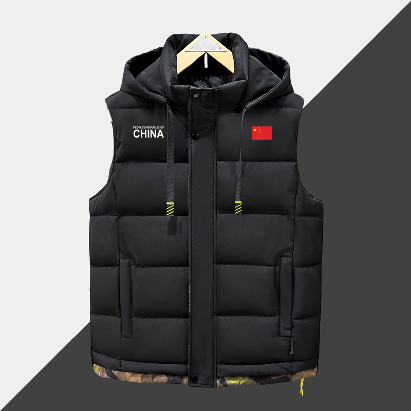 中国队China运动马甲外套男女秋冬季加厚保暖坎肩背心无袖外套