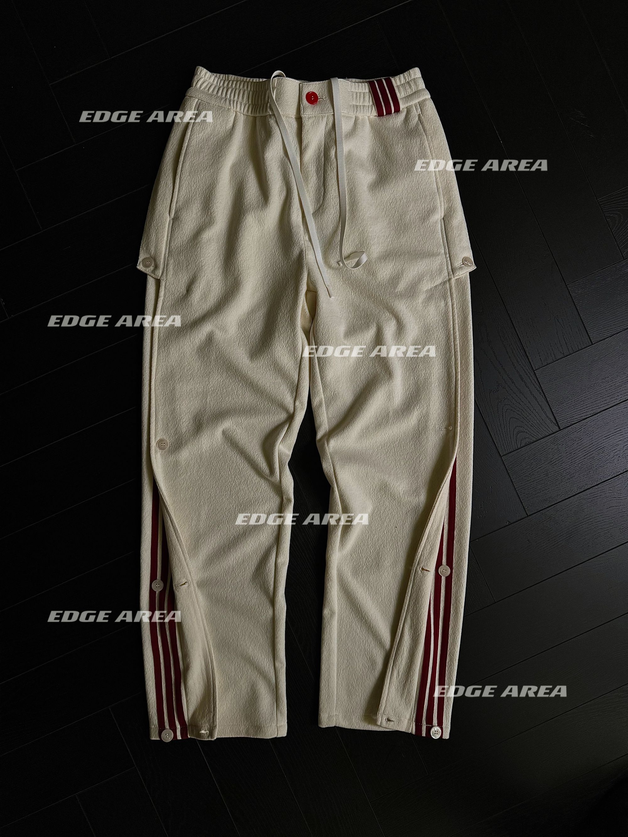 【EDGE AREA】品牌正品面料羊毛‘桑蚕丝’高奢巴*家休闲裤男888-10