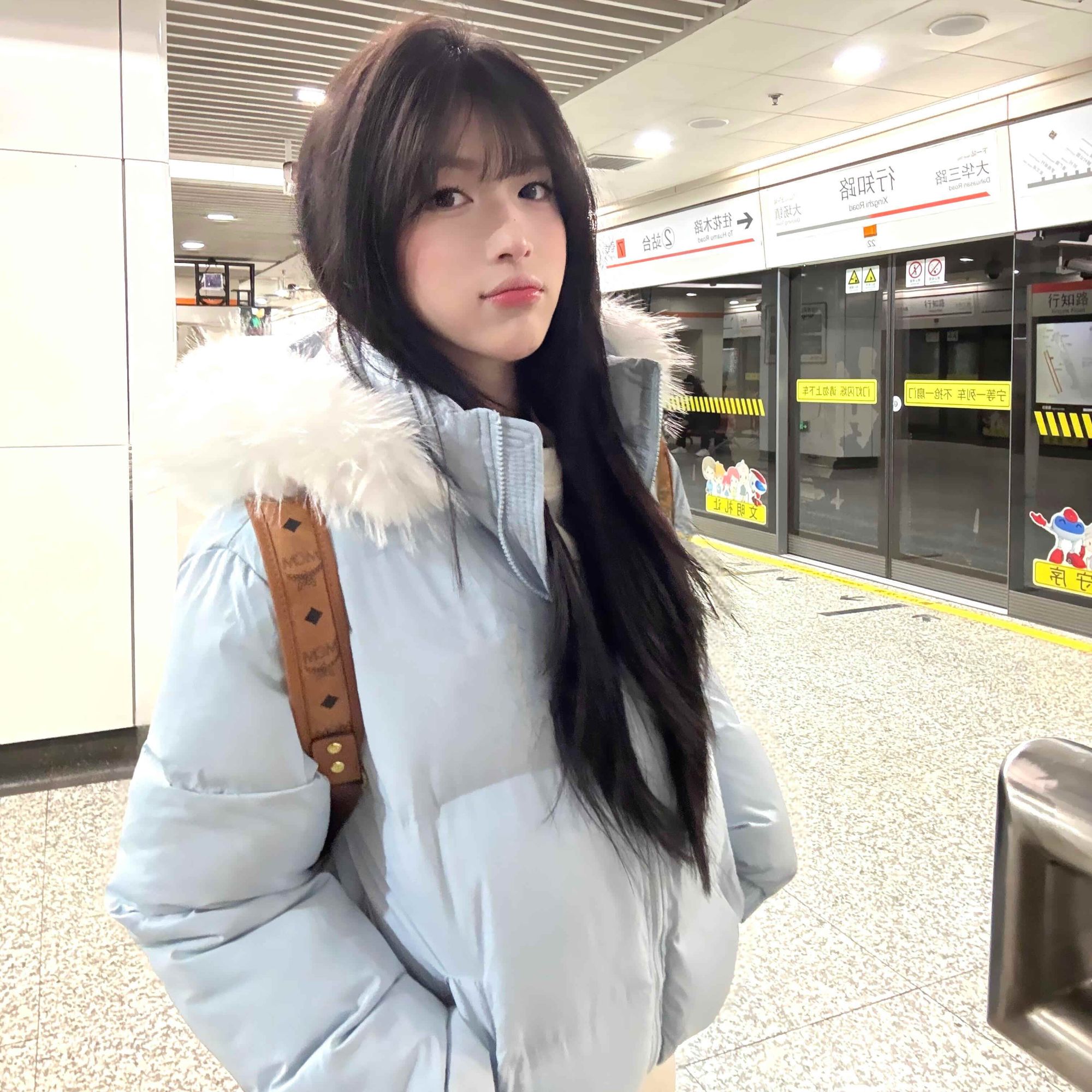 韩系甜美风棉服女冬季大毛领连帽棉衣外套百搭闲减龄保暖棉袄外套